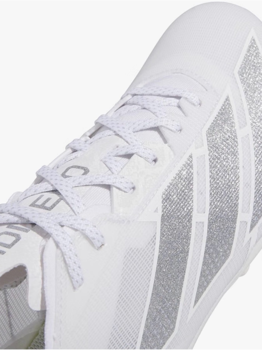 NEW Adidas Adizero white/silver athletic cleats
